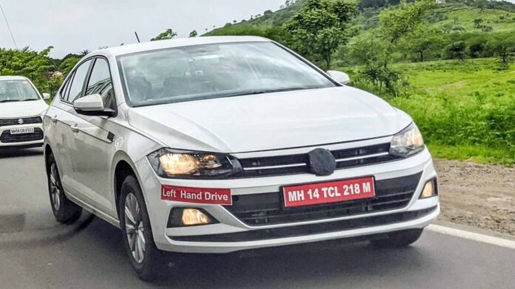 Upcoming VW Virtus Spied Getting Tested in Pune