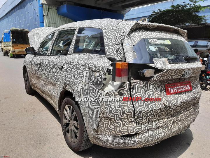 New Mahindra Xuv700 Spy Shot Rear Left