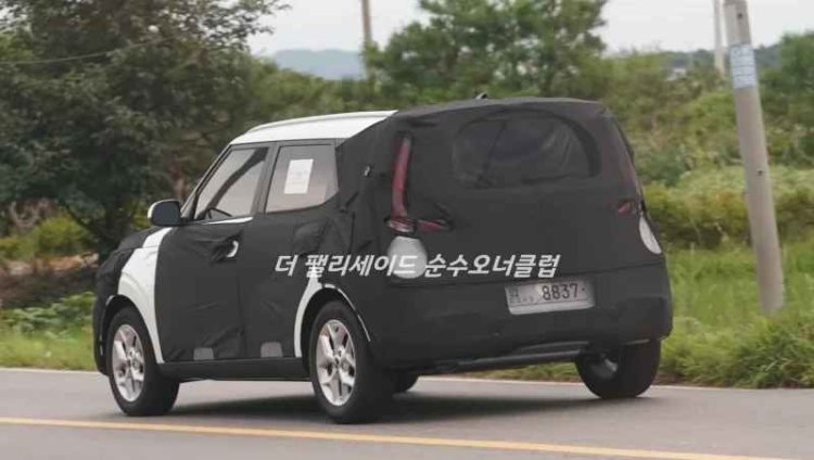Kia Soul Facelift Spy Shot Rear Left