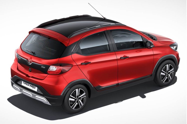 2021 Tata Tiago Nrg Rear Right Red Studio
