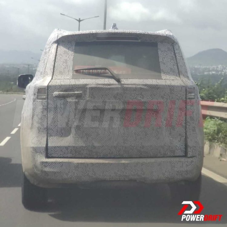 New Mahindra Scorpio Spied Rear