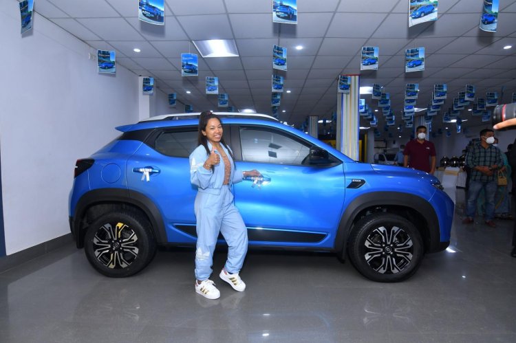 Renault Kiger Side Saikhom Mirabai Chanu Tokyo Oly