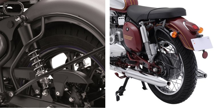 Classic 350 Vs Jawa Rear Suspension