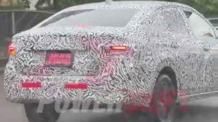 Vw Virtus Spy Shot Rear Quarter