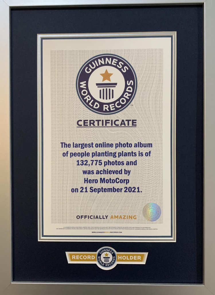 Hero Motocorp Guinness World Record Sept 2021