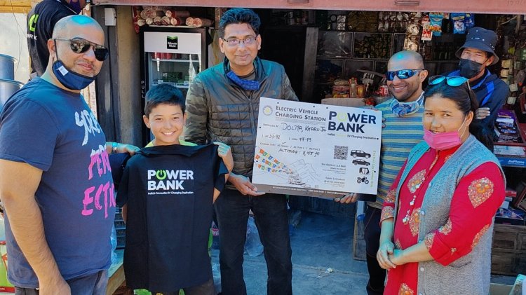 Powerbank Charging Point Installation At Dolma Kha