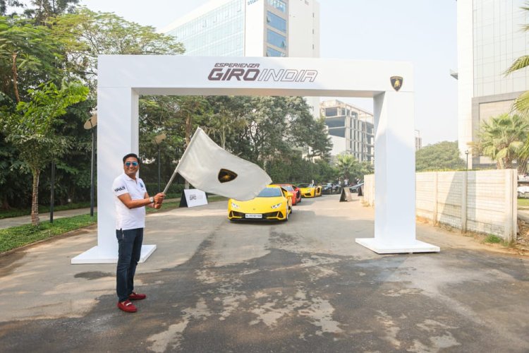 Sharad Agarwal Head Lamborghini India Flagging Off
