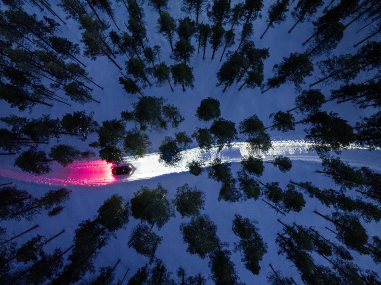 Audi E Tron Gt Lights Top View