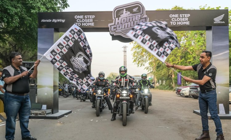Honda Motorcycle Scooter India Flags Off Honda Hom