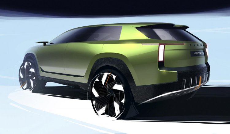 Skoda Vision 7s Concept Car Rear