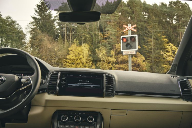 Skoda Train Warning Feature Testing 1