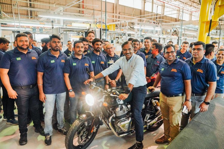 B Govindarajan Ceo Royal Enfield At The Ckd Facili