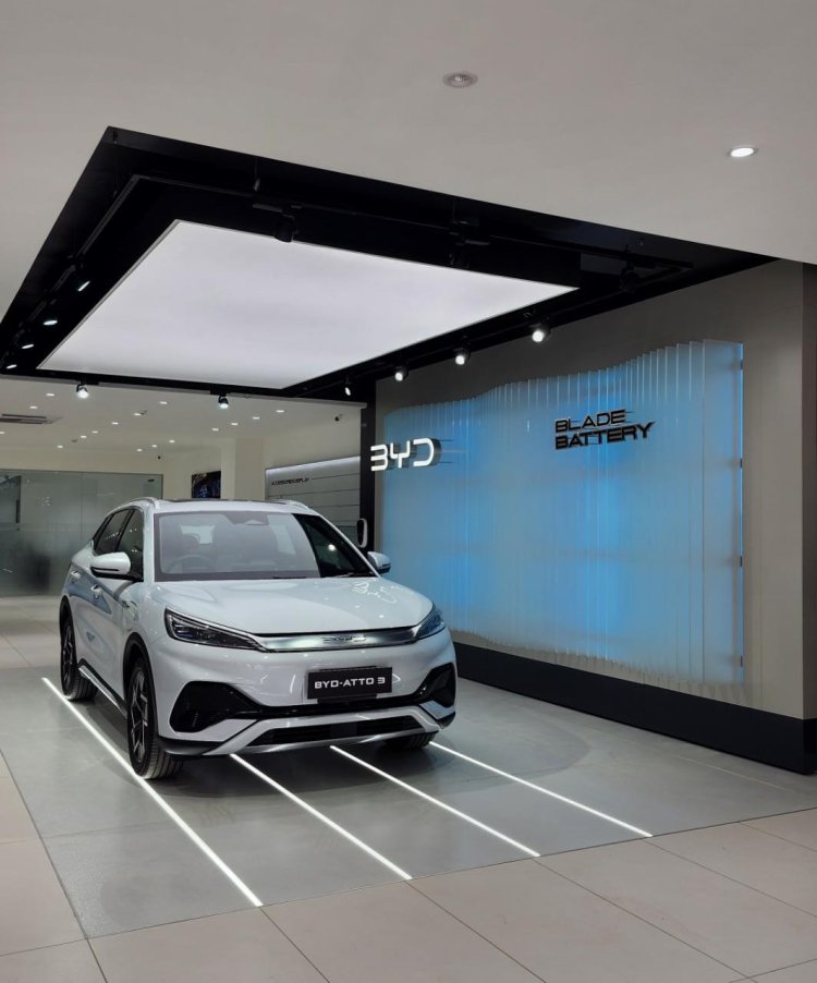 Byd India Bengaluru Showroom Inside