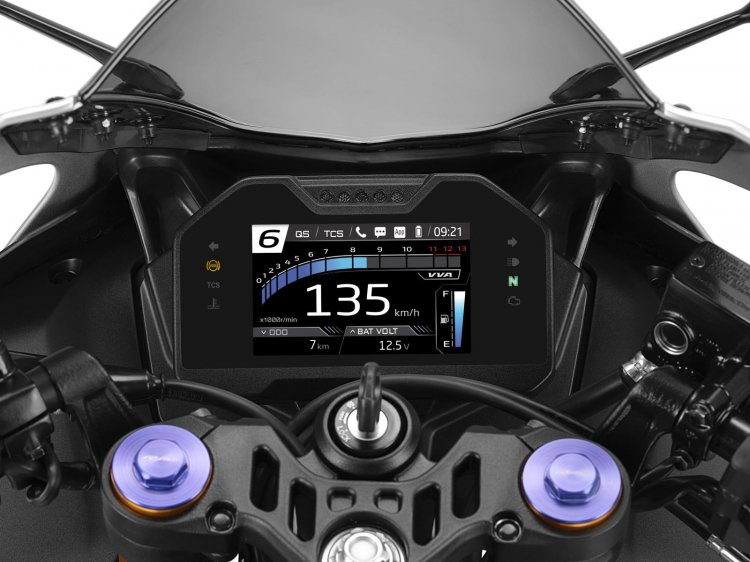2023 Yamaha R15M Launched, Options R1-Impressed Colored TFT Instrument Cluster