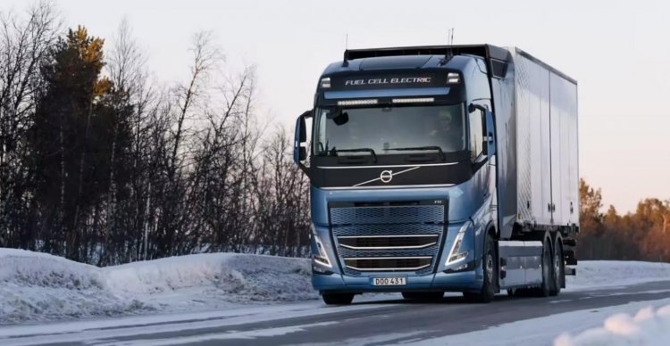 Volvo Hydrogen Powered Electric Truckのテスト