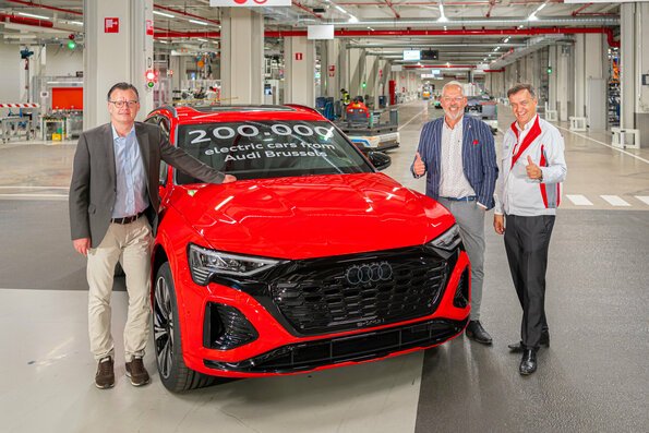 Audi Brussels Produces 200,000 Units Of Q8 E-tron Models