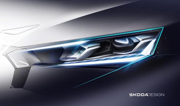 New Skoda Scala And Kamiq Headlight Design