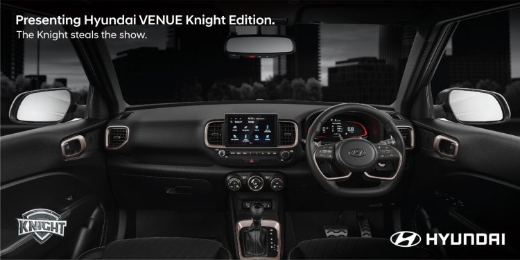 Hyundai Venue Knight Edition Interiors