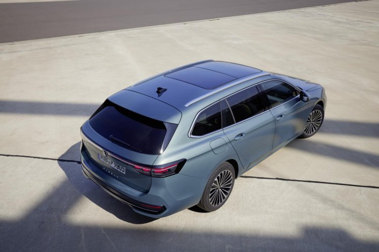 All New Vw Passat Variant Rear Quarter Birds Eye