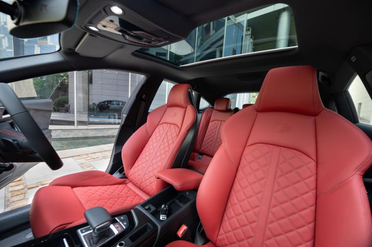 Audi S5 Platinum Seats Magma Red Color