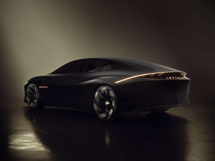 The Infiniti Vision Qe Concept Rear Gold Lighting