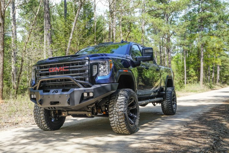 Gmc Truck With Aftermarket Front Metal Bumper