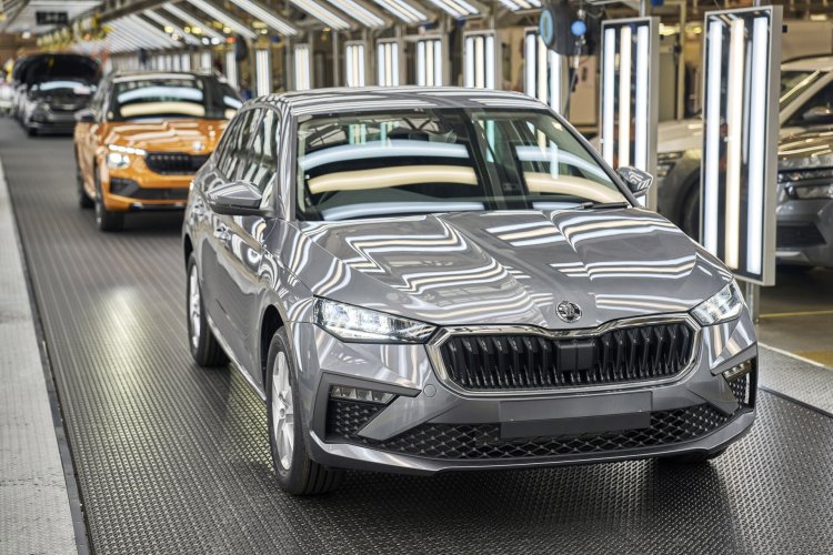 Skoda Scala Front Quarter Production Lines