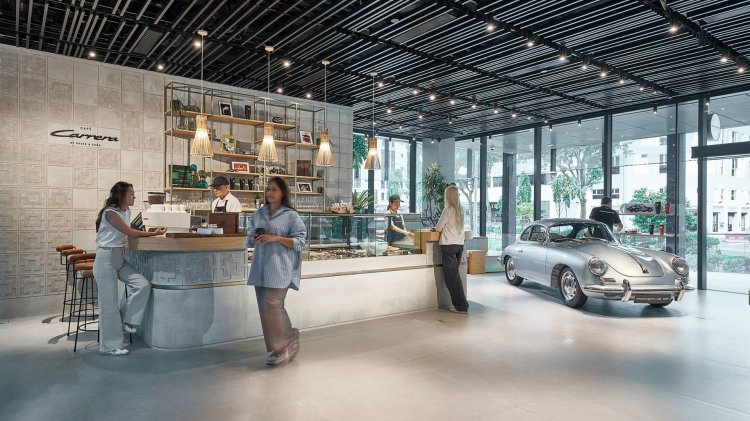 New Porsche Showroom Singapore Cafe Carrera