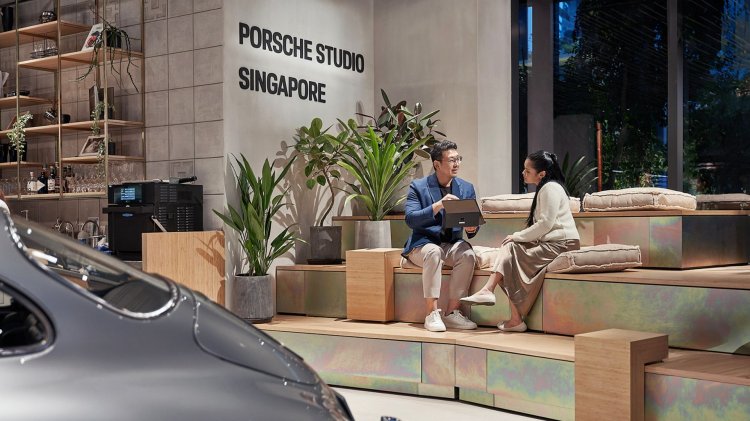 New Porsche showroom Singapore Tribune scene copy