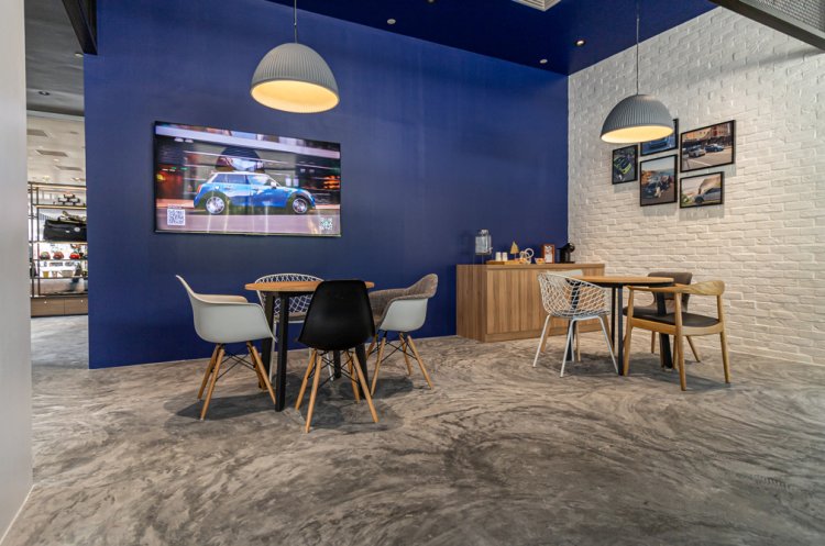Mini Pitstop Showroom Singapore Inside