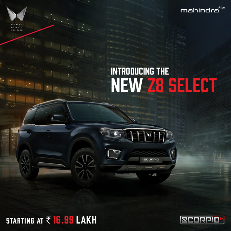 Mahindra Scorpio N Z8 Select Variant Launch