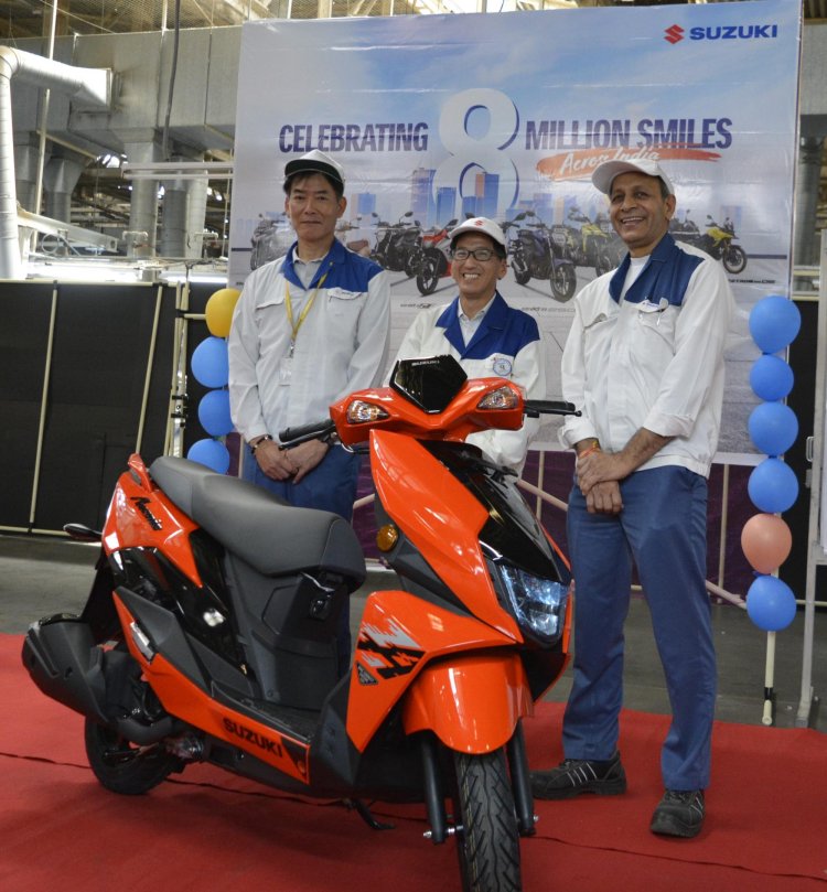 Suzuki Motorcycle India 8 Million Production Miles