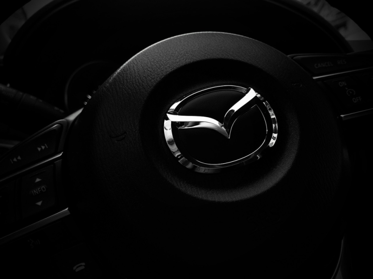 Mazda Logo On Steering Wheel