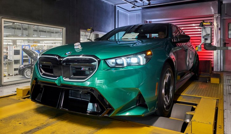 2024 Bmw M5 Front Quarter Production