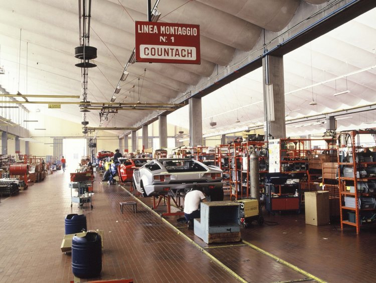 Lamborghini Countach Production Line