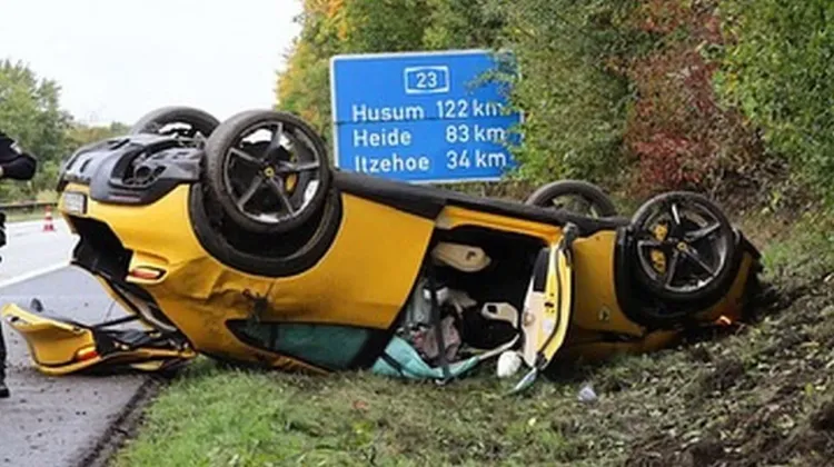 Ferrari Purosangue Crash In Germany