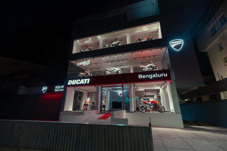 Ducati Largest Showroom In India Outside