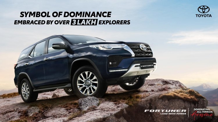 Toyota Fortuner 3 Lakh Sales In India
