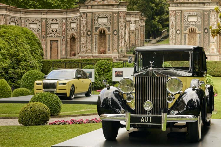 Rolls Royce Phantom Goldfinger Shines At Villa Des