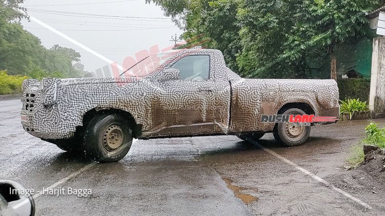 Mahindra Scorpio N Pickup Spied Side View 1