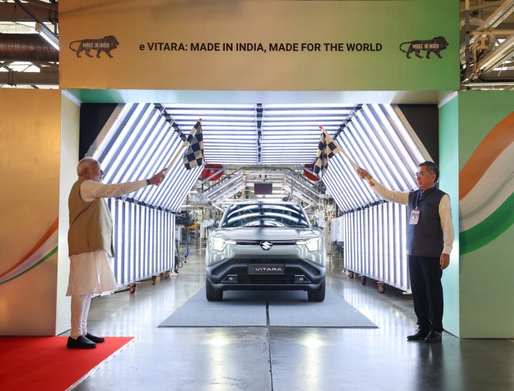 PM Modi kündigt die Produktion von Maruti Suzuki E Vitara Export an