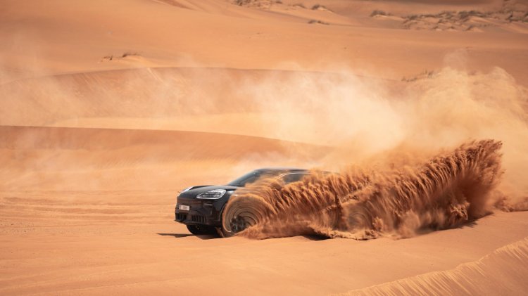 Porsche Cayenne Electric In Sand