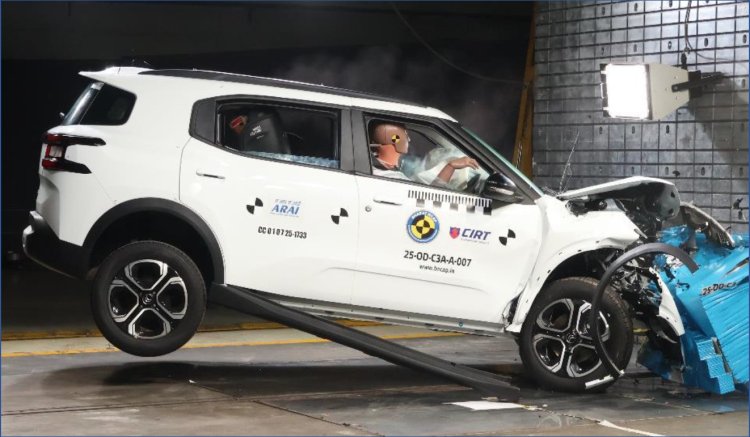 Citron Aircross Secures 5 Star Bharat Ncap Safety