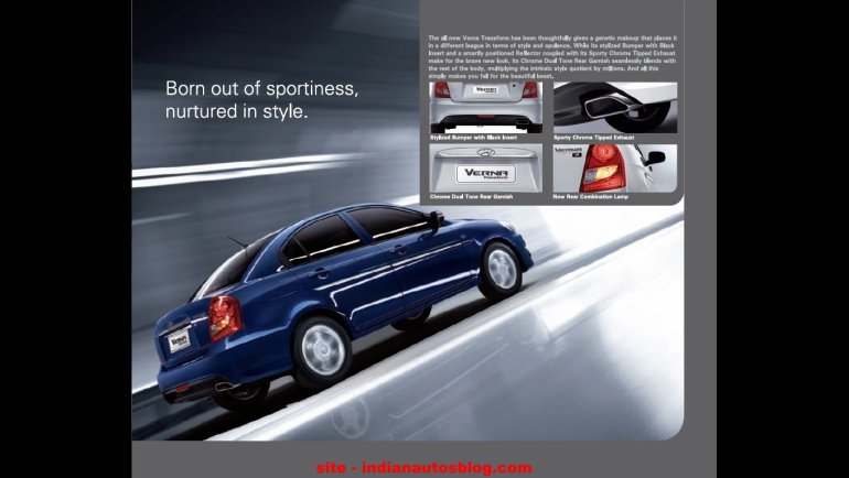 Refreshed Hyundai Verna India Brochure