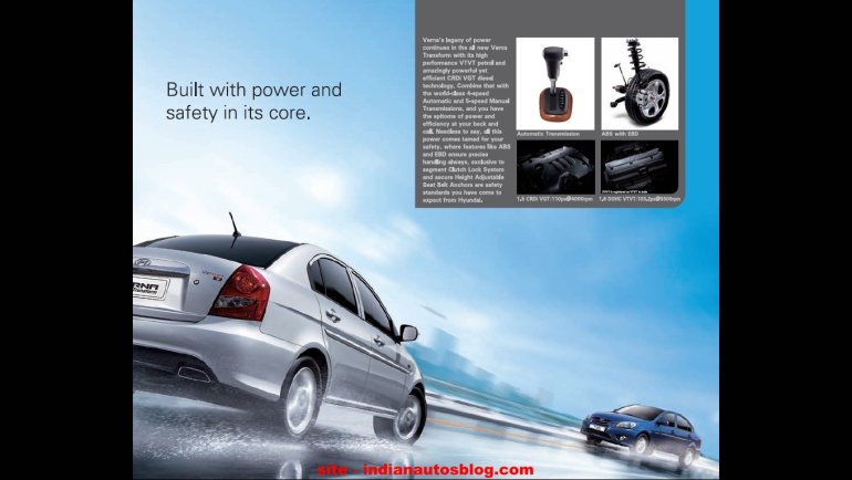Refreshed Hyundai Verna India Brochure