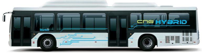 Tata CNG hybrid bus