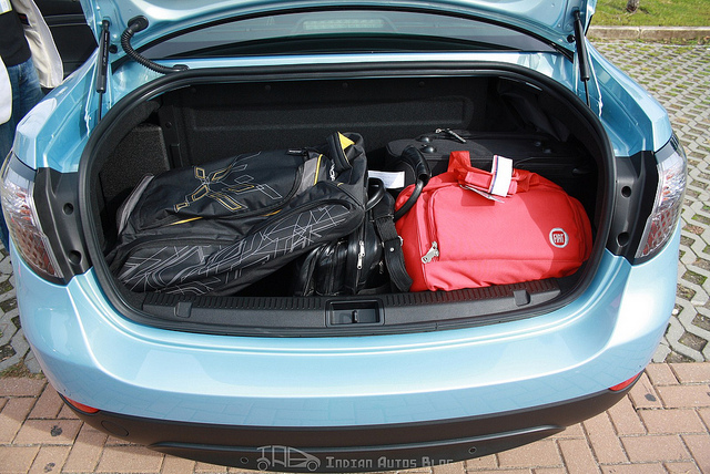 Renault Fluence ZE boot filled