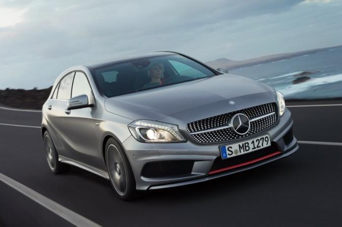 Mercedes Benz A-Class leaked front three quarters