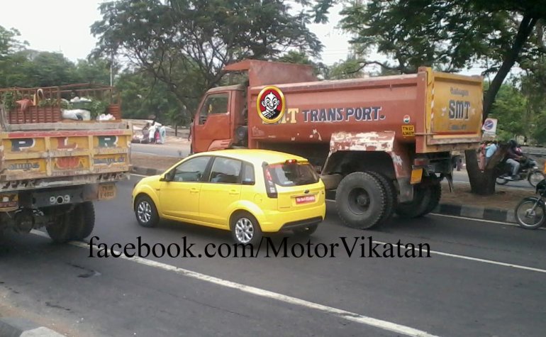 Ford Figo facelift caught testing by Motor Vikatan reader in Chennai