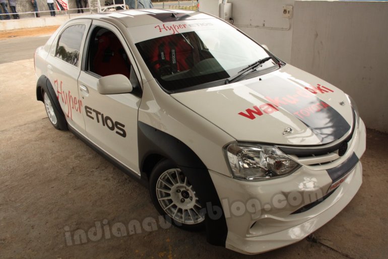 Toyota Hyper Etios front three quarter